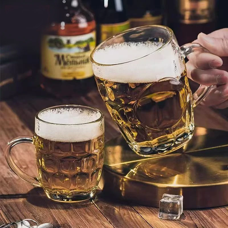 【六只装】玻璃杯菠萝啤酒杯杯子加厚茶杯耐热喝酒水套装