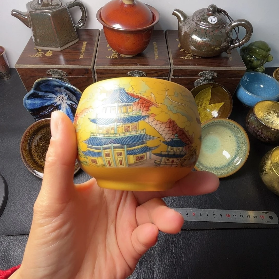 茶盏我在等他呢他就给打