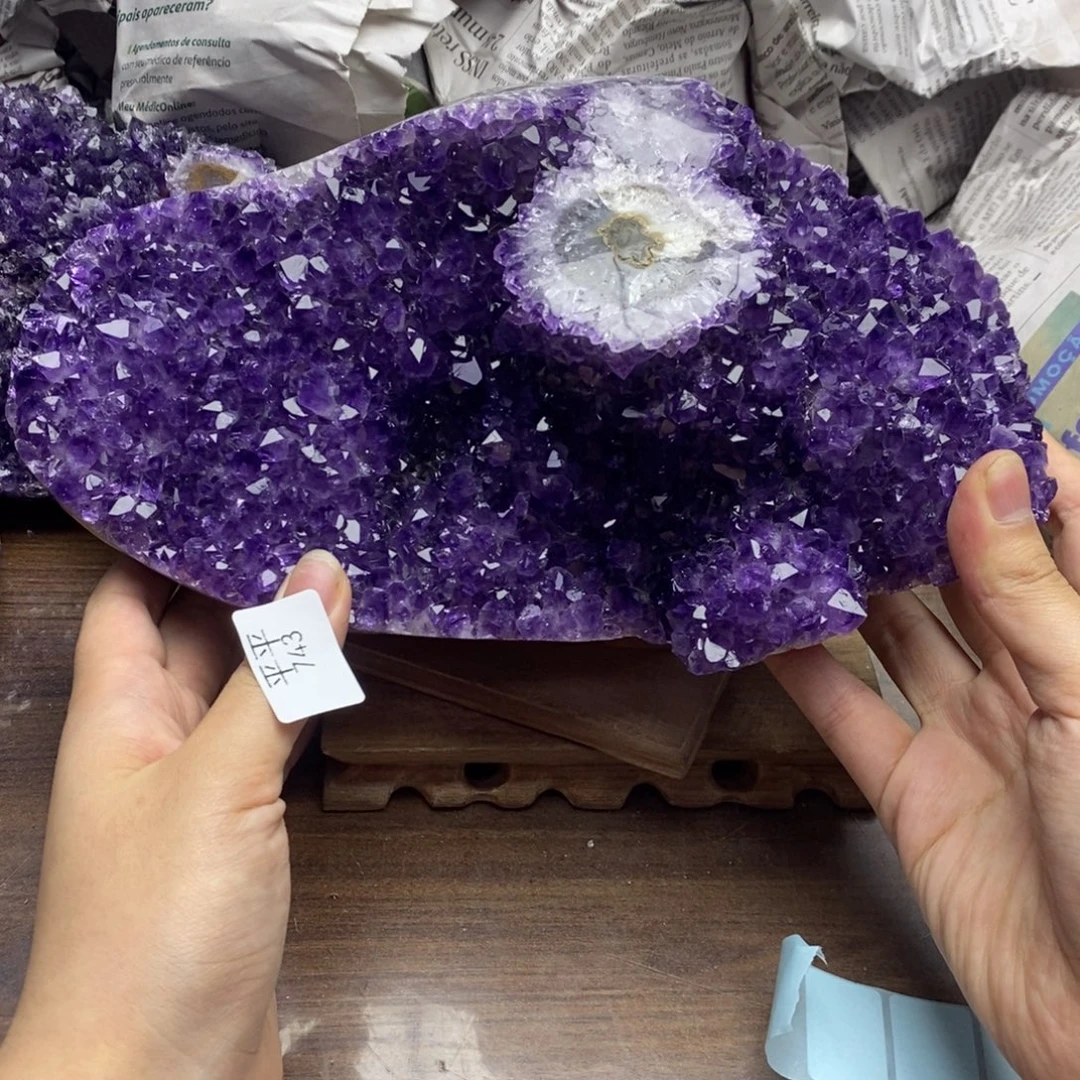 紫晶珠宝半成品未镶嵌