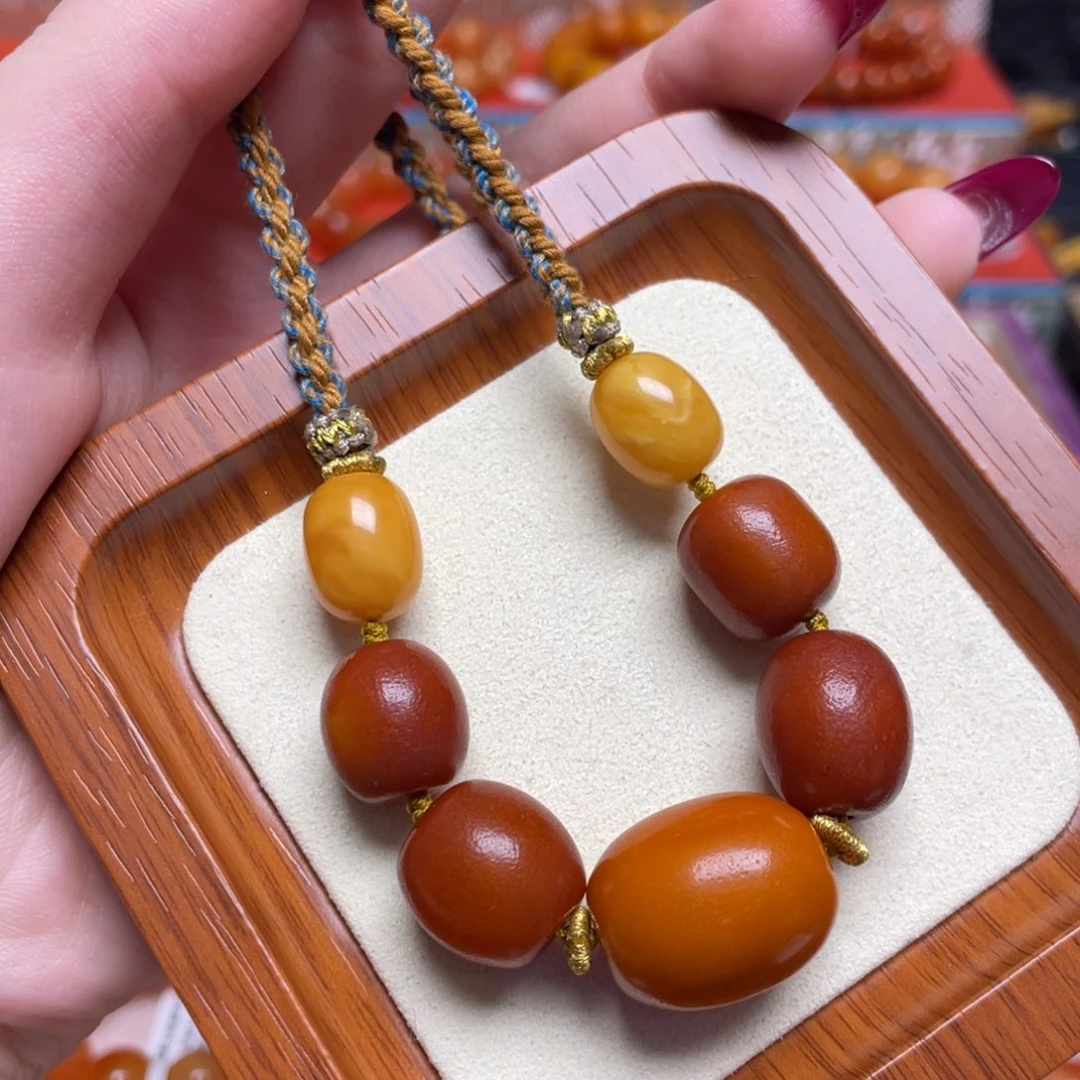蜜蜡未镶嵌颈饰项链