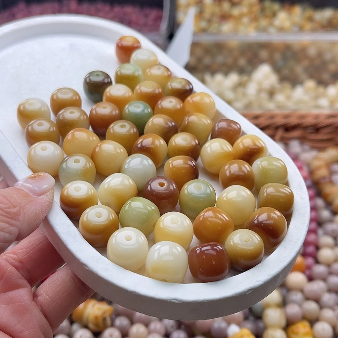 白玉菩提吊坠C/12.75mm/100+20颗