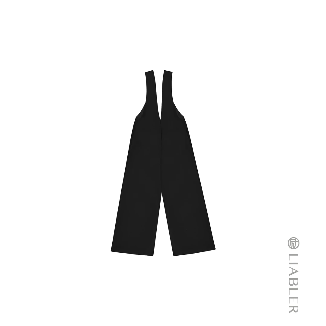LIABLER/励 X25春夏黑色深V连体裤 LSS25233T