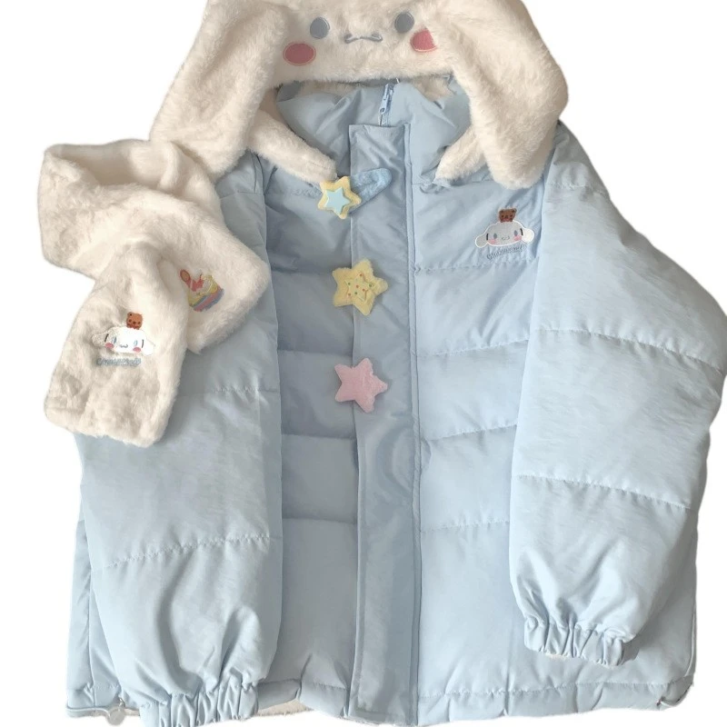 YeeHoO/英氏【断码】2025女童双面穿加绒服秋冬装中大童防寒可爱