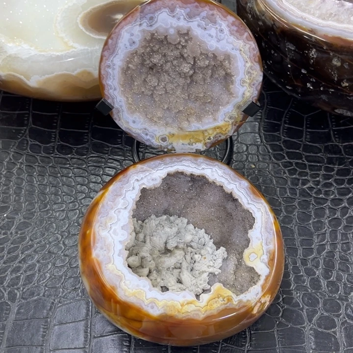 未镶嵌发饰水晶奇石精抛盆