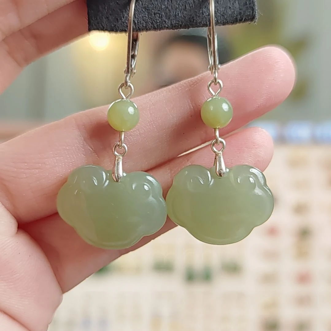 和田玉银S925镶嵌珠宝奇石