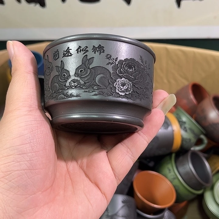 茶杯紫砂全手工紫砂主人杯