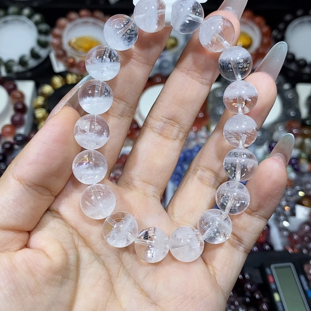 水晶未镶嵌手串白幽灵11