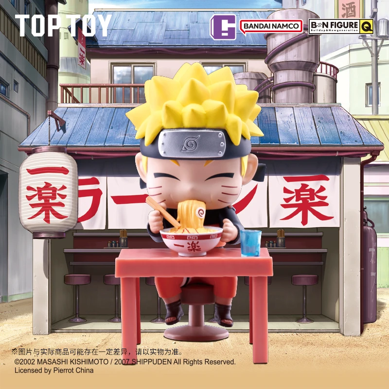 TOPTOY火影忍者疾风传拉面主题盲盒手办公仔车载桌面摆件官方正品
