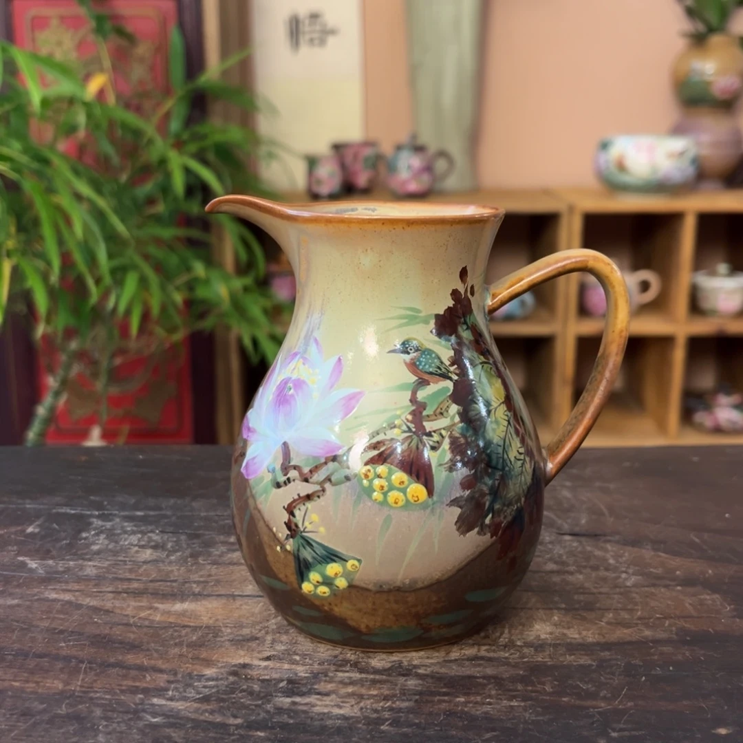 柴烧手工手绘陶瓷