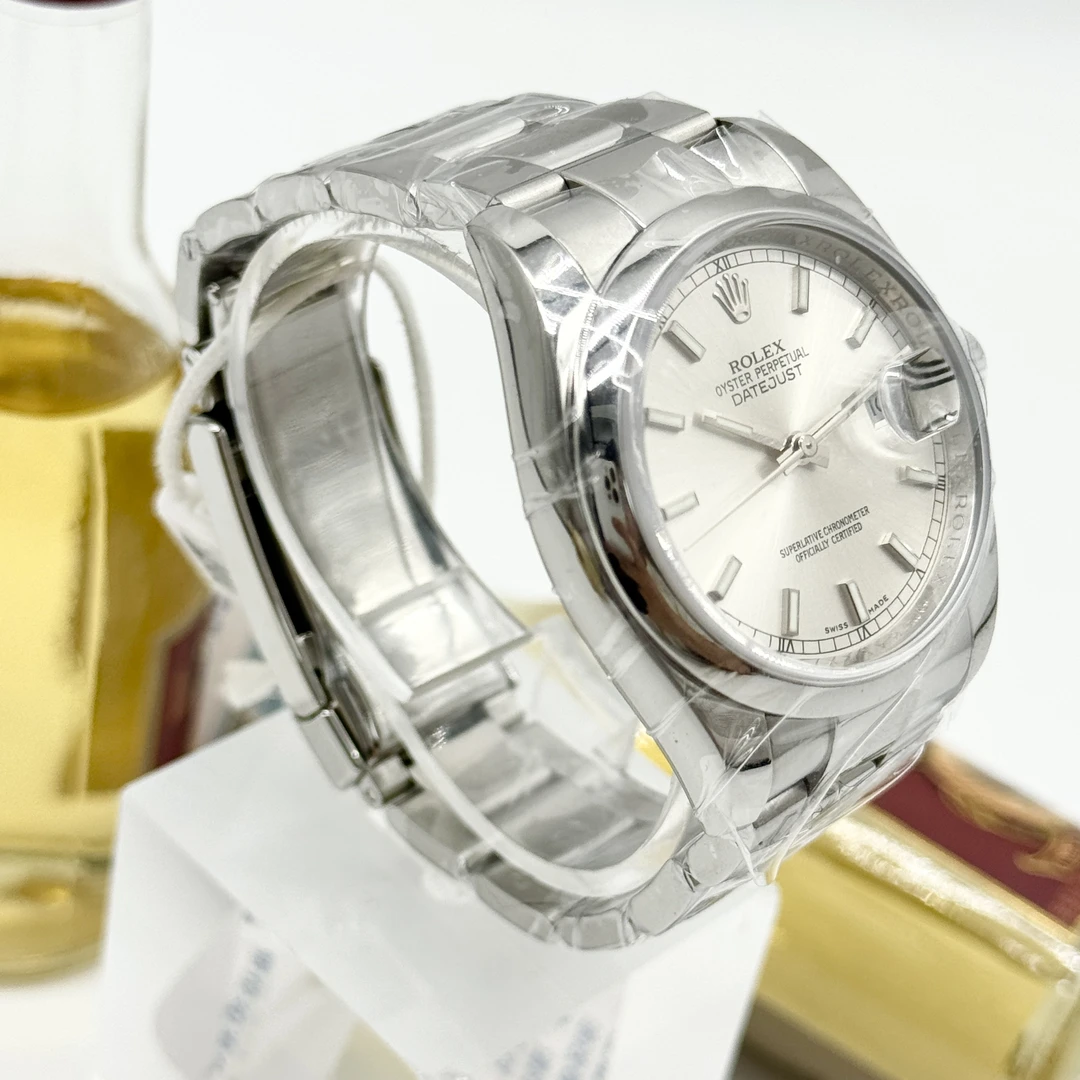 99新 Rolex/劳力士 日志型 自动机械 精钢 36MM 18卡 51600