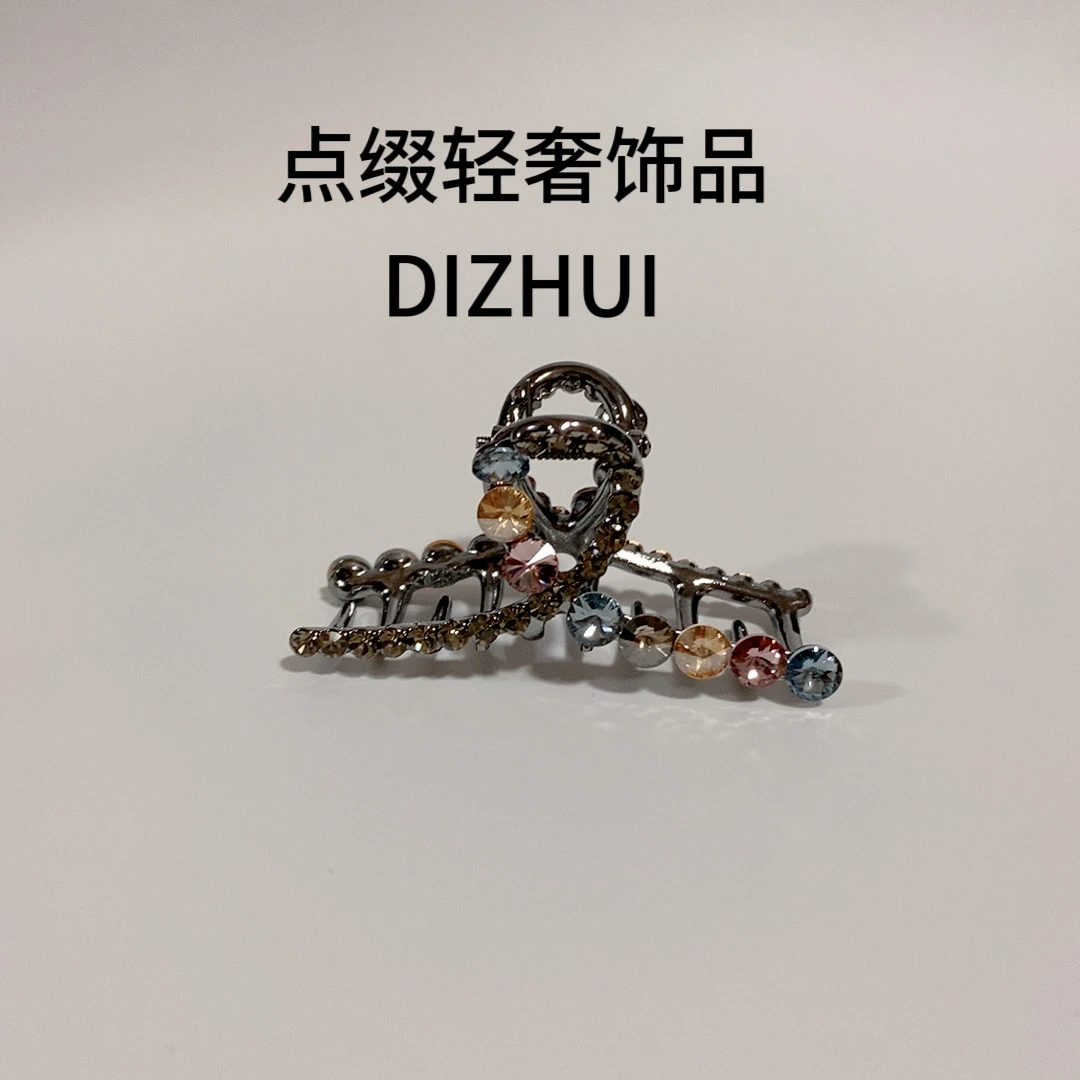 813彩色6公分简约抓夹半披发夹轻奢精致小抓夹发卡百搭