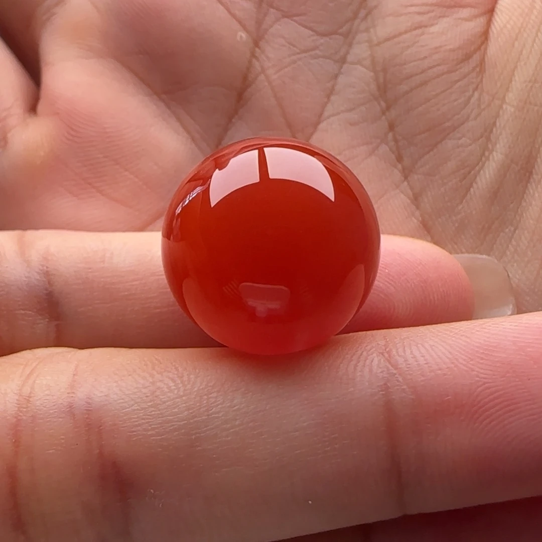 南红玛瑙圆珠17.8未镶嵌