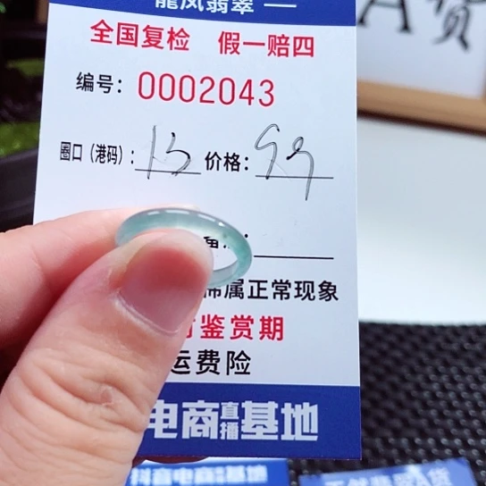 翡翠戒指未镶嵌2043