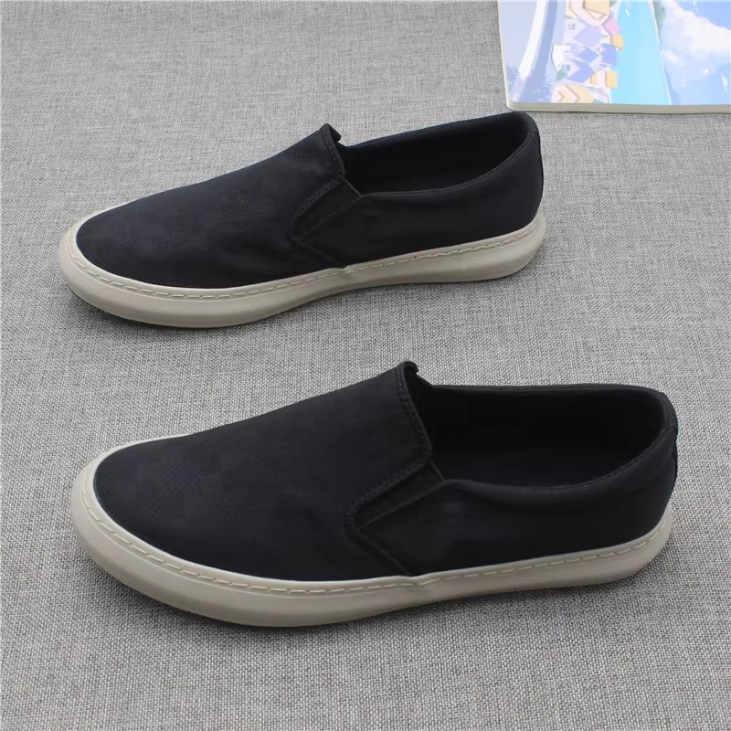 男鞋新款冰丝布套脚鞋轻便低帮软底透气简约百搭休闲套脚布鞋男款