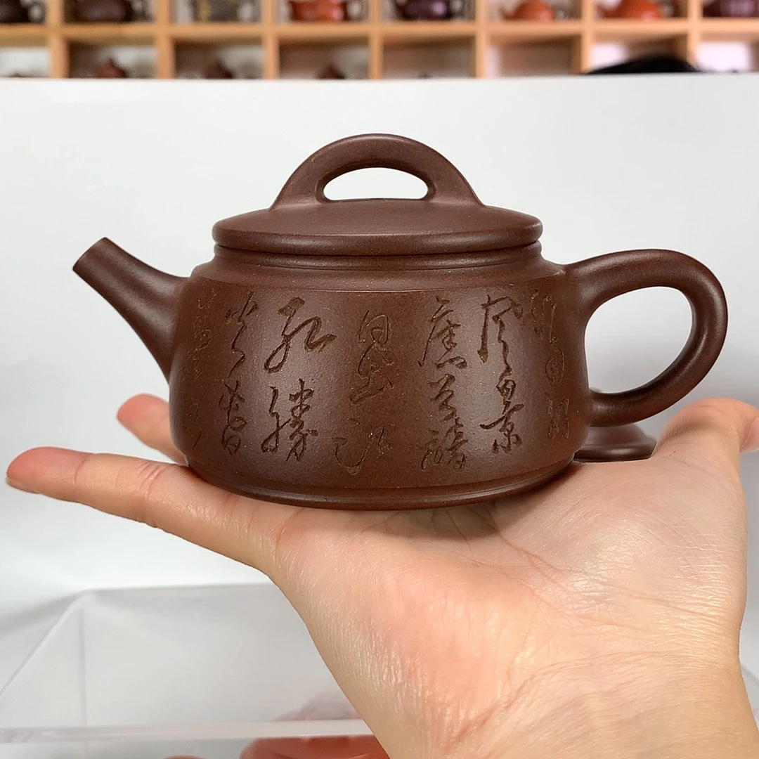 好***人紫砂汉瓦紫砂壶手工制作1