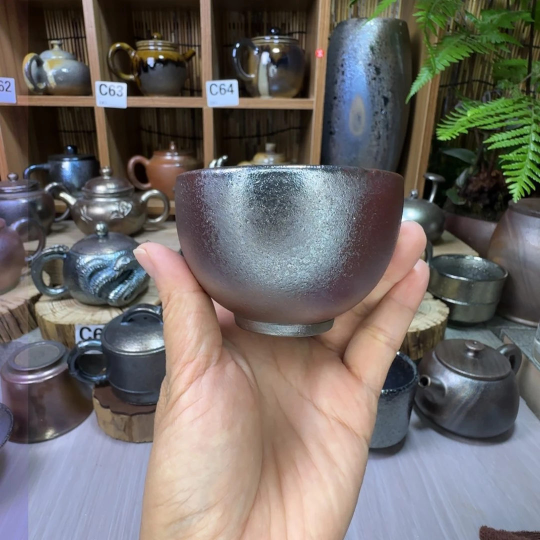 杯建水紫陶柴烧杯