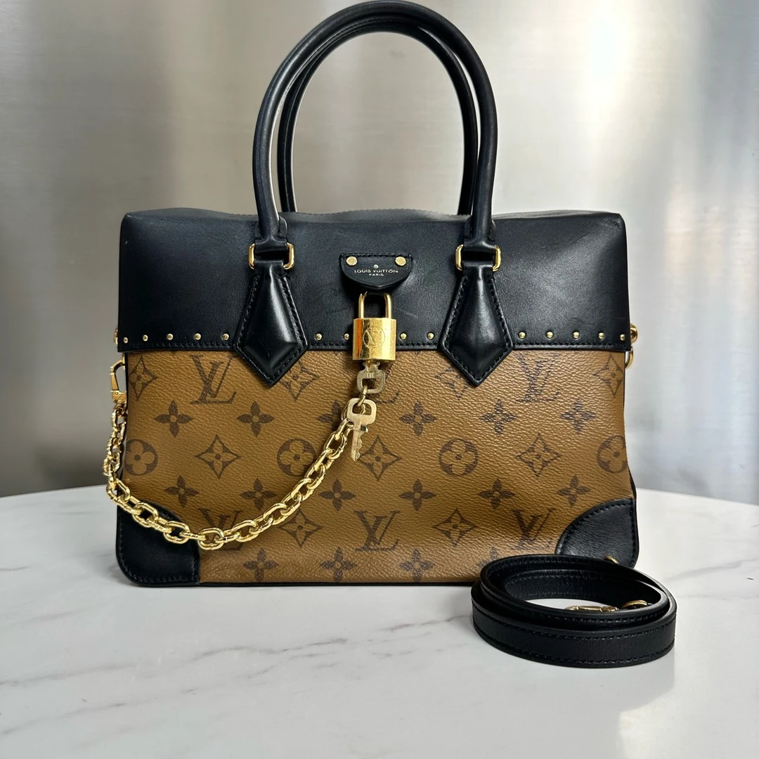 95新 LouisVuitton/路易威登 老花限量走秀款单肩手提包13773319