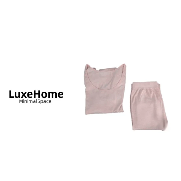 吸汗女薄款保暖长裤圆领保暖套装 T3094