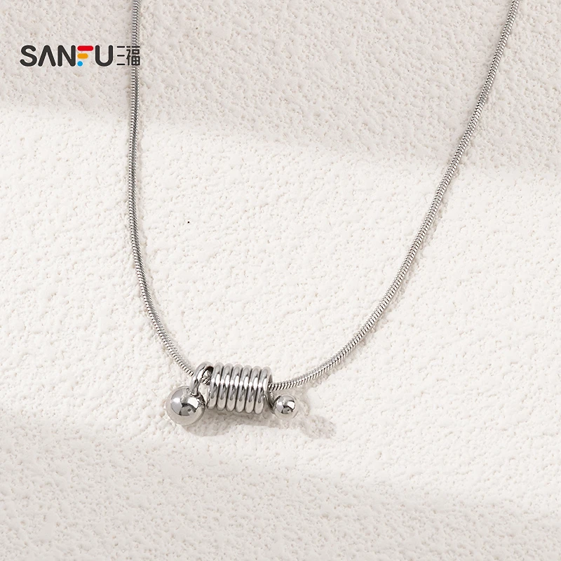 三福休闲时尚短项链单条 简约气质氛围感首饰配饰链子