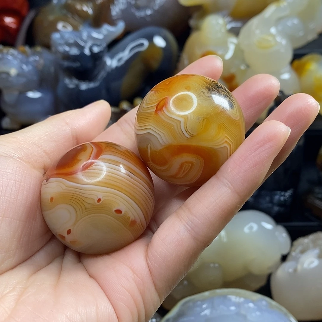 玛瑙/玉髓未镶嵌手把件