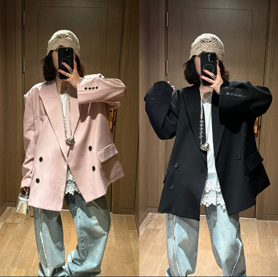 YDFSTUDIO小众【极简廓形】欧货早春高级感宽松显瘦气质廓形小西装