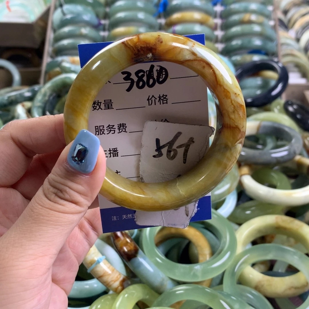 蛇纹石玉未镶嵌手镯3860