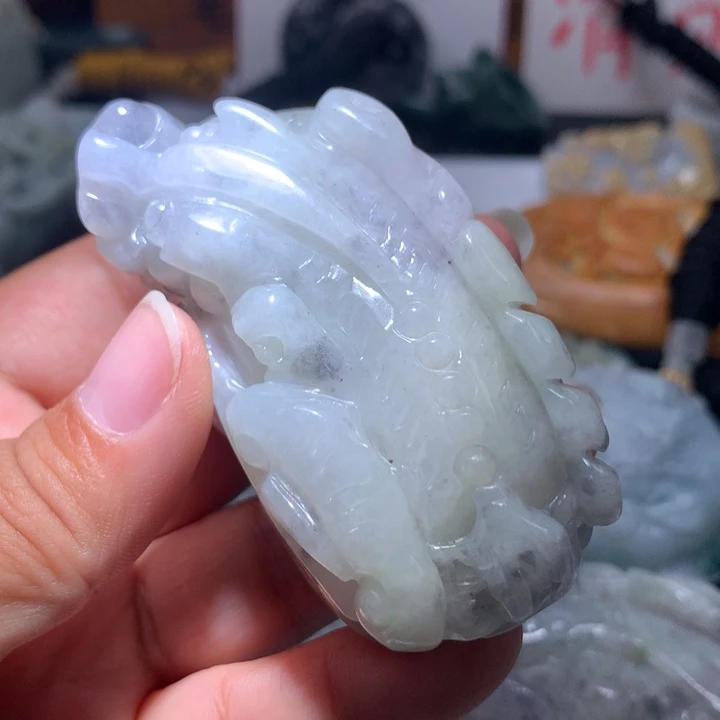 翡翠未镶嵌颈饰保真天然A货翡翠