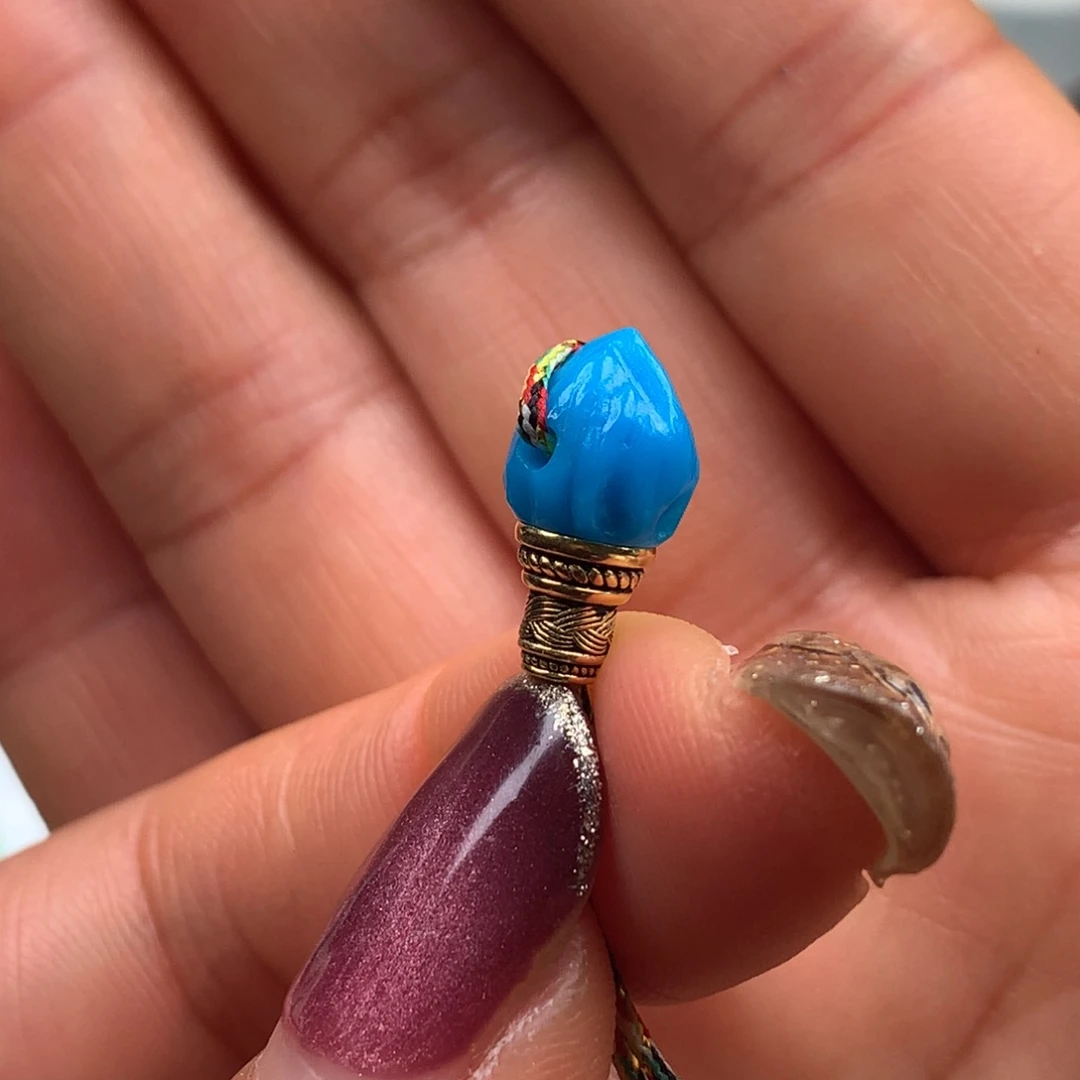 绿松石18K金镶嵌珠宝奇石