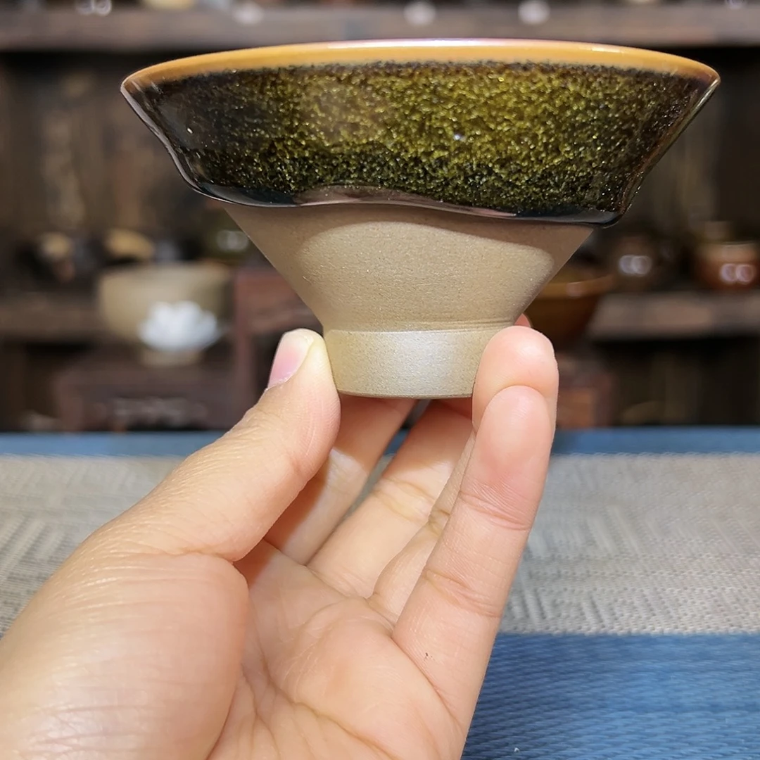 纯手工制作的乌金黑色斗笠