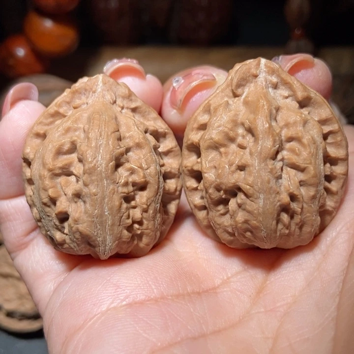 把件文玩核桃东北楸子小雪200