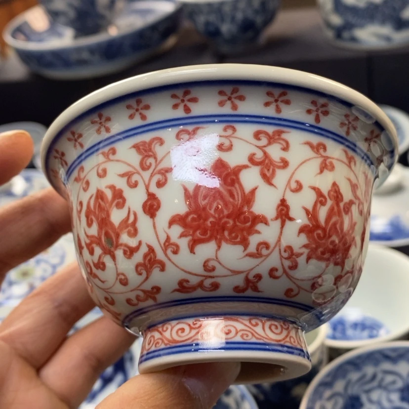 【闪购商品】景德镇釉里红主人杯