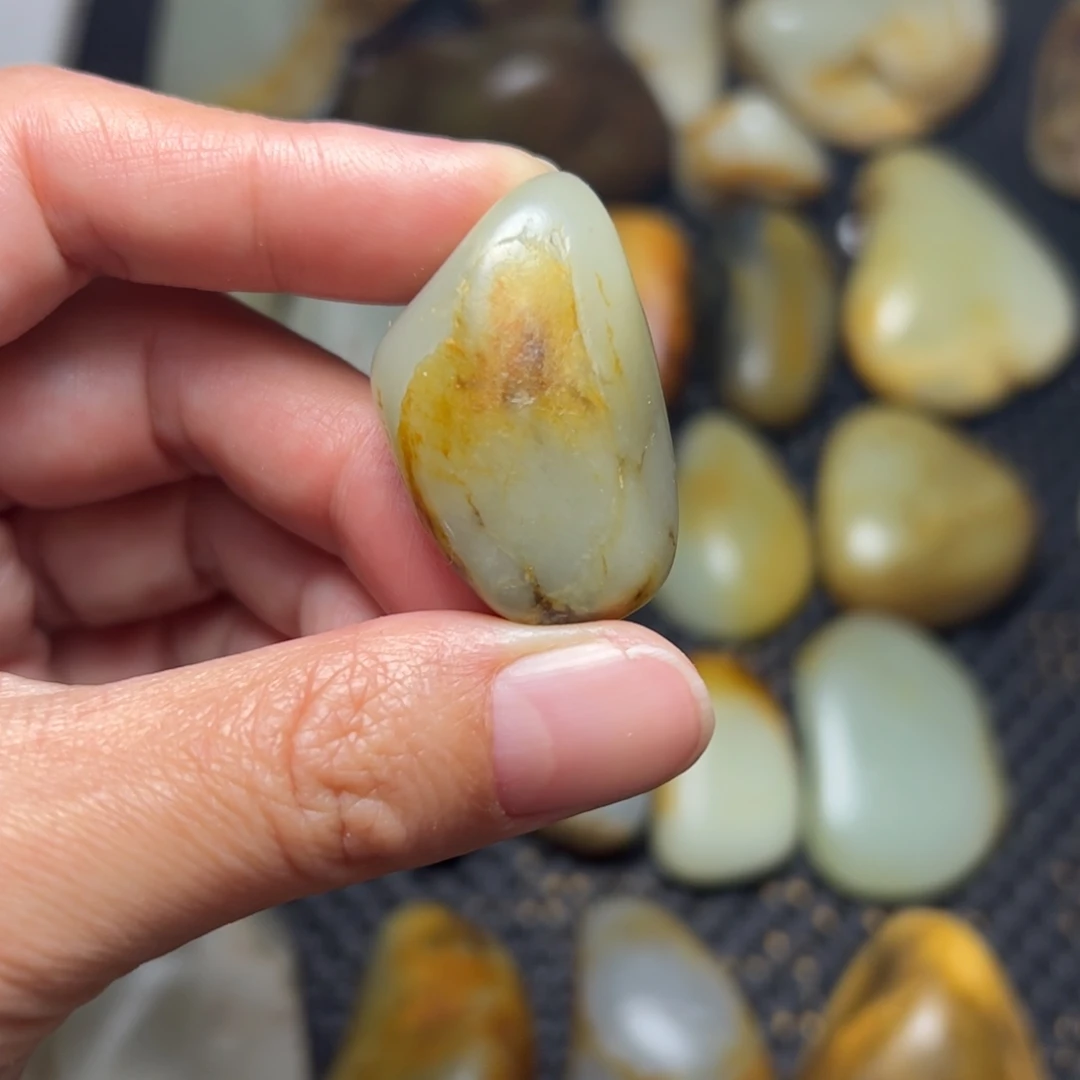 和田玉未镶嵌挂件75