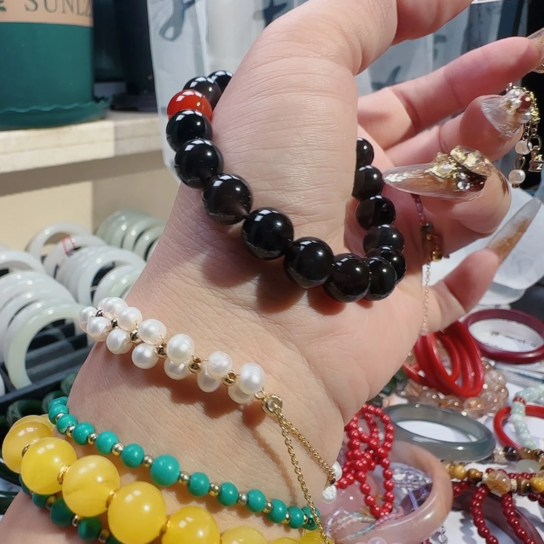 黑曜岩手链未镶嵌