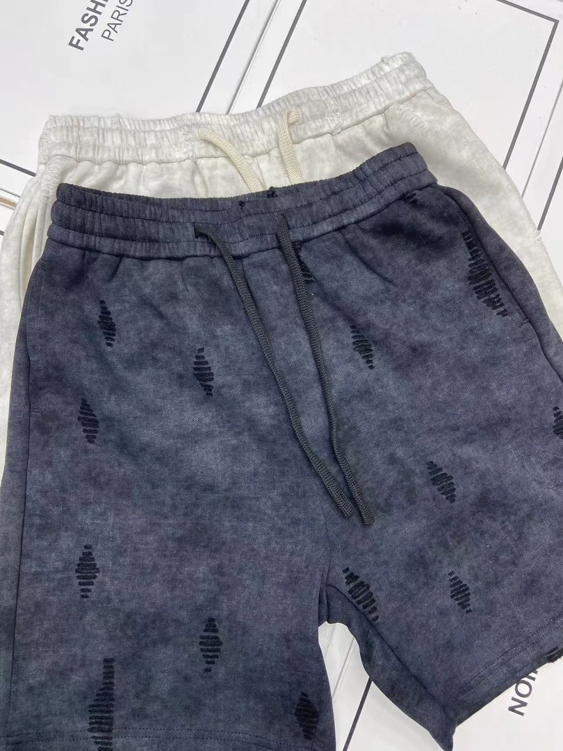 【61号链接磨破开口笑短裤】重磅百搭破洞开口笑潮牌短裤时尚6752