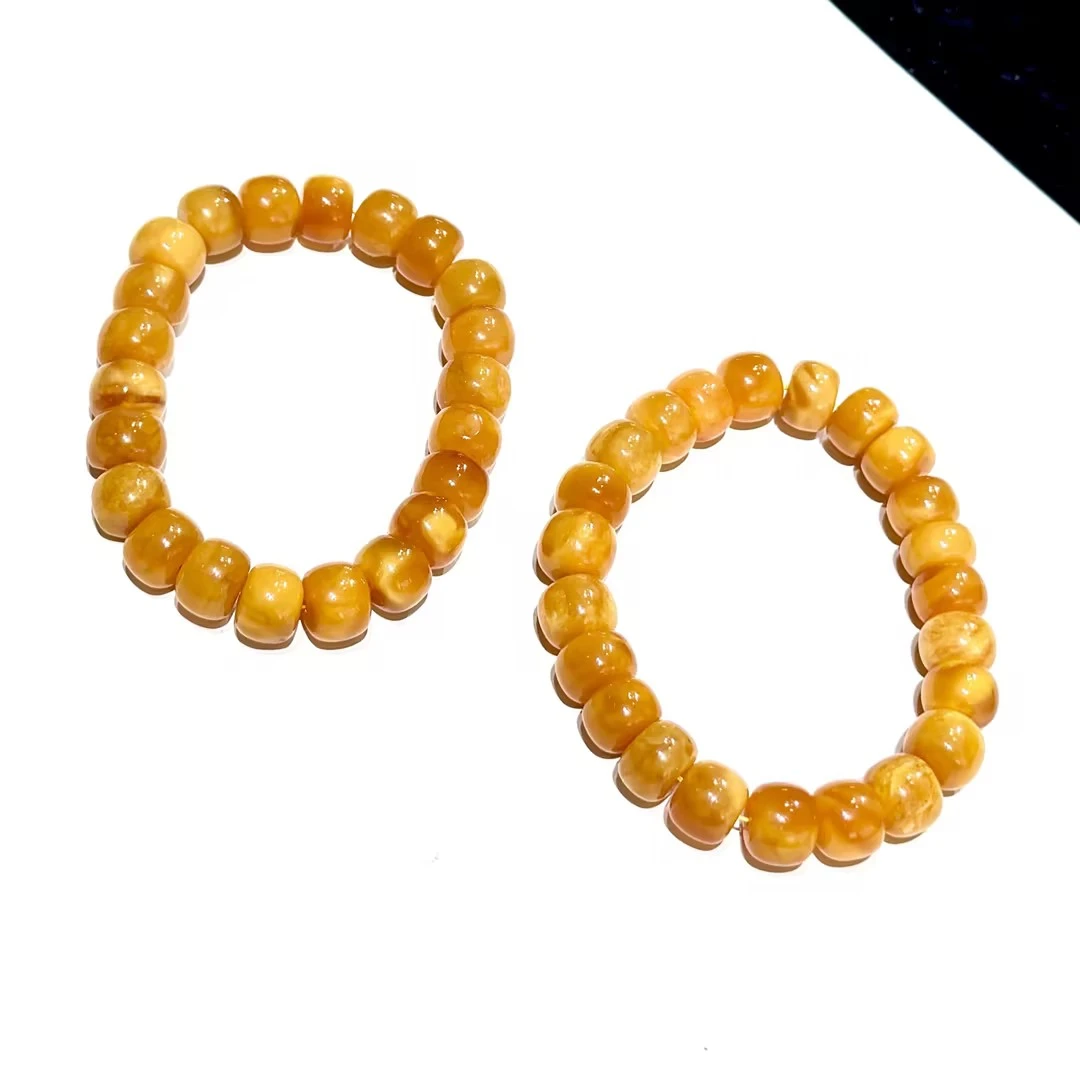 【WR】老妖花蜜蜡直切手串-约11mm（多样性发其一）