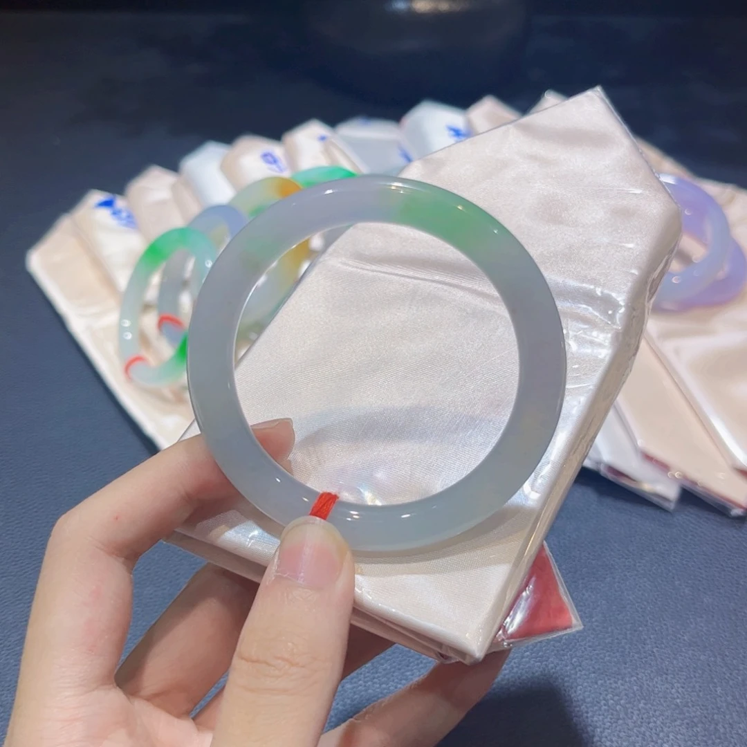 未镶嵌手镯翡翠翡翠手镯53圈口