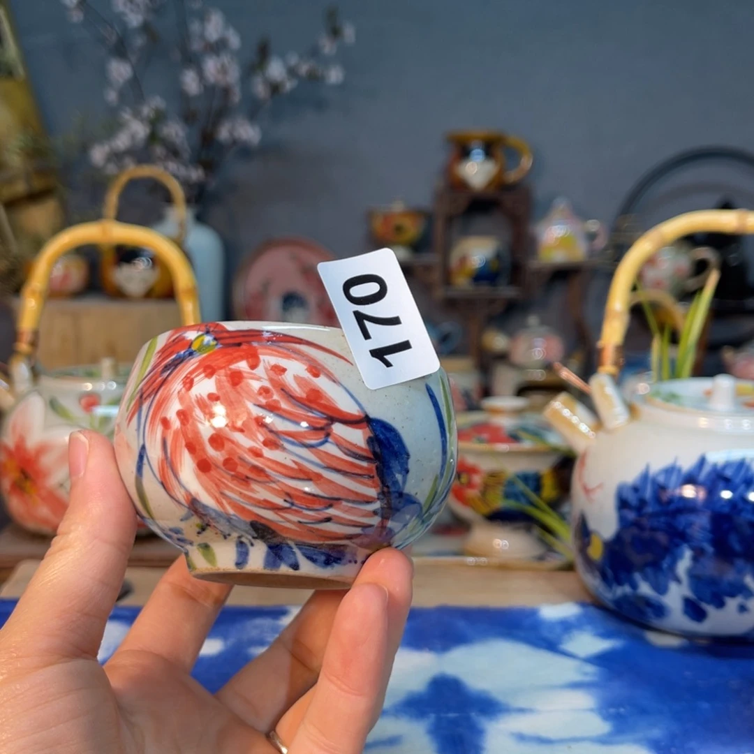 杯素浅陶瓷手工手绘