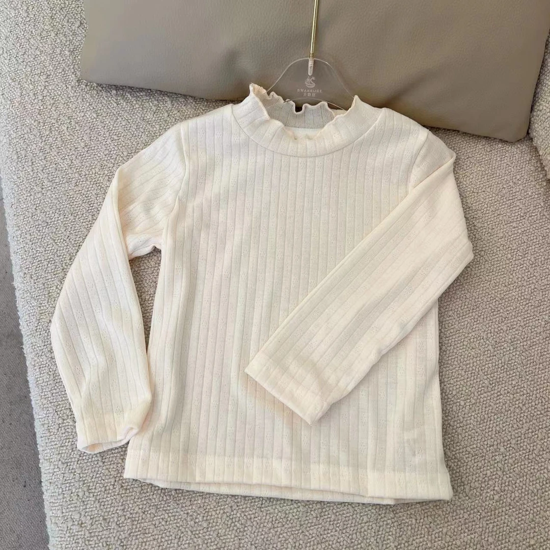 【Y.d5297】25儿童上衣长袖宝宝圆领套头打底衫时尚女童春秋衣服