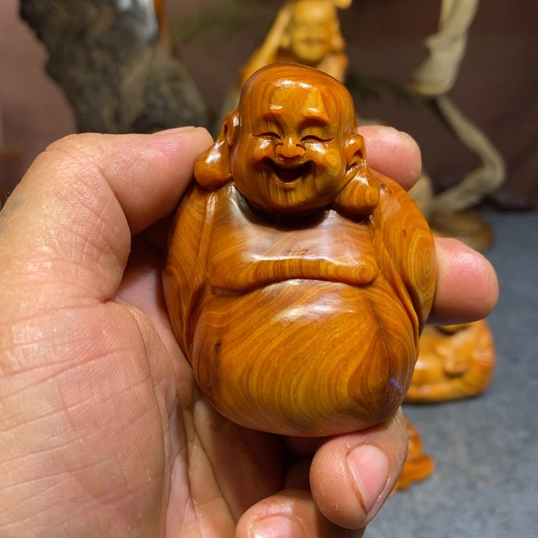 柏木（崖柏）根雕木雕佛像雕塑手把件崖柏