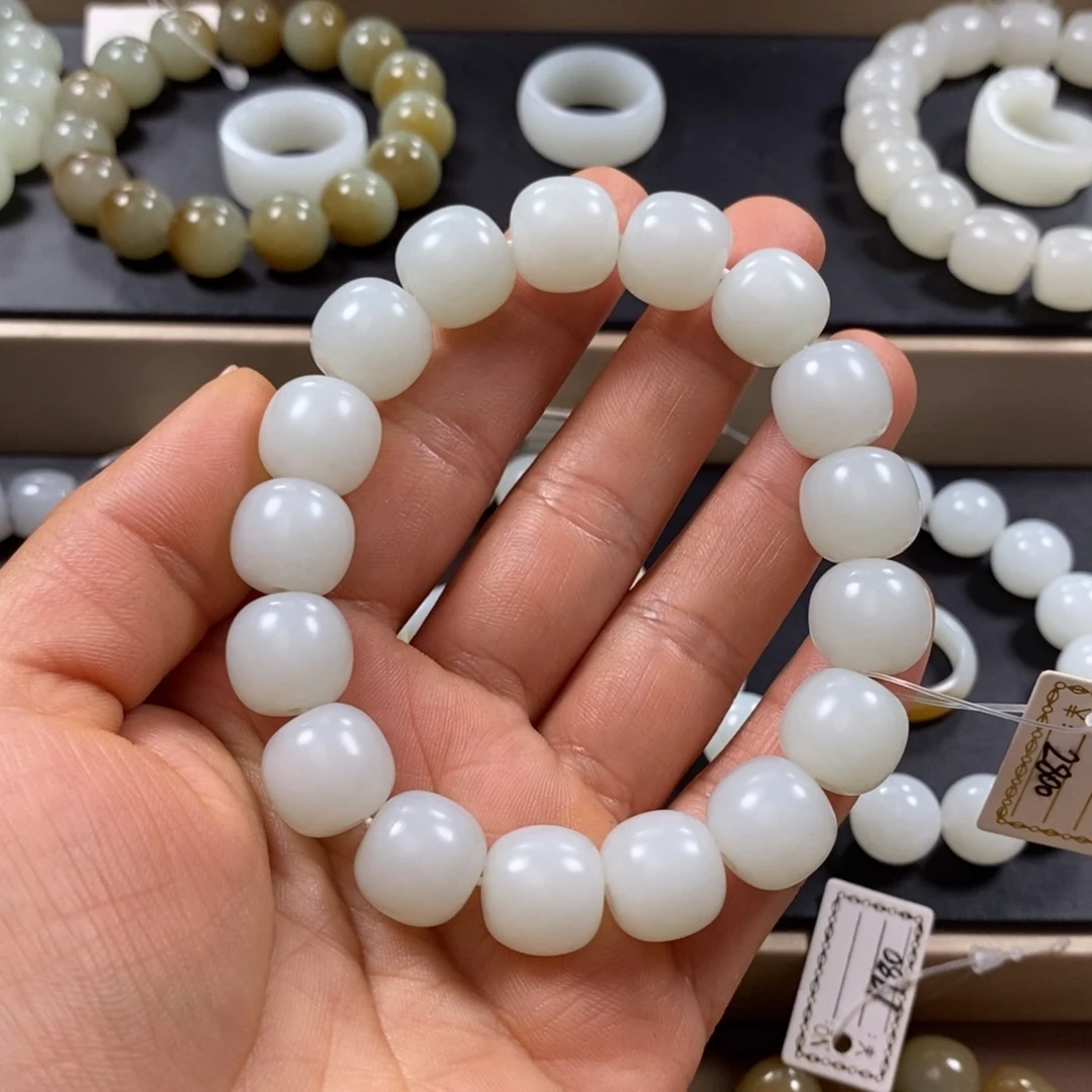 透***6手串未镶嵌和田玉
