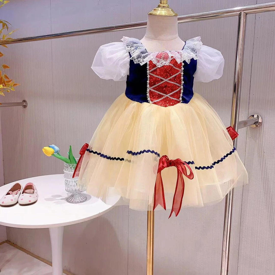 女童白雪公主网纱连衣裙(YBJ-88168-夏C)汉服