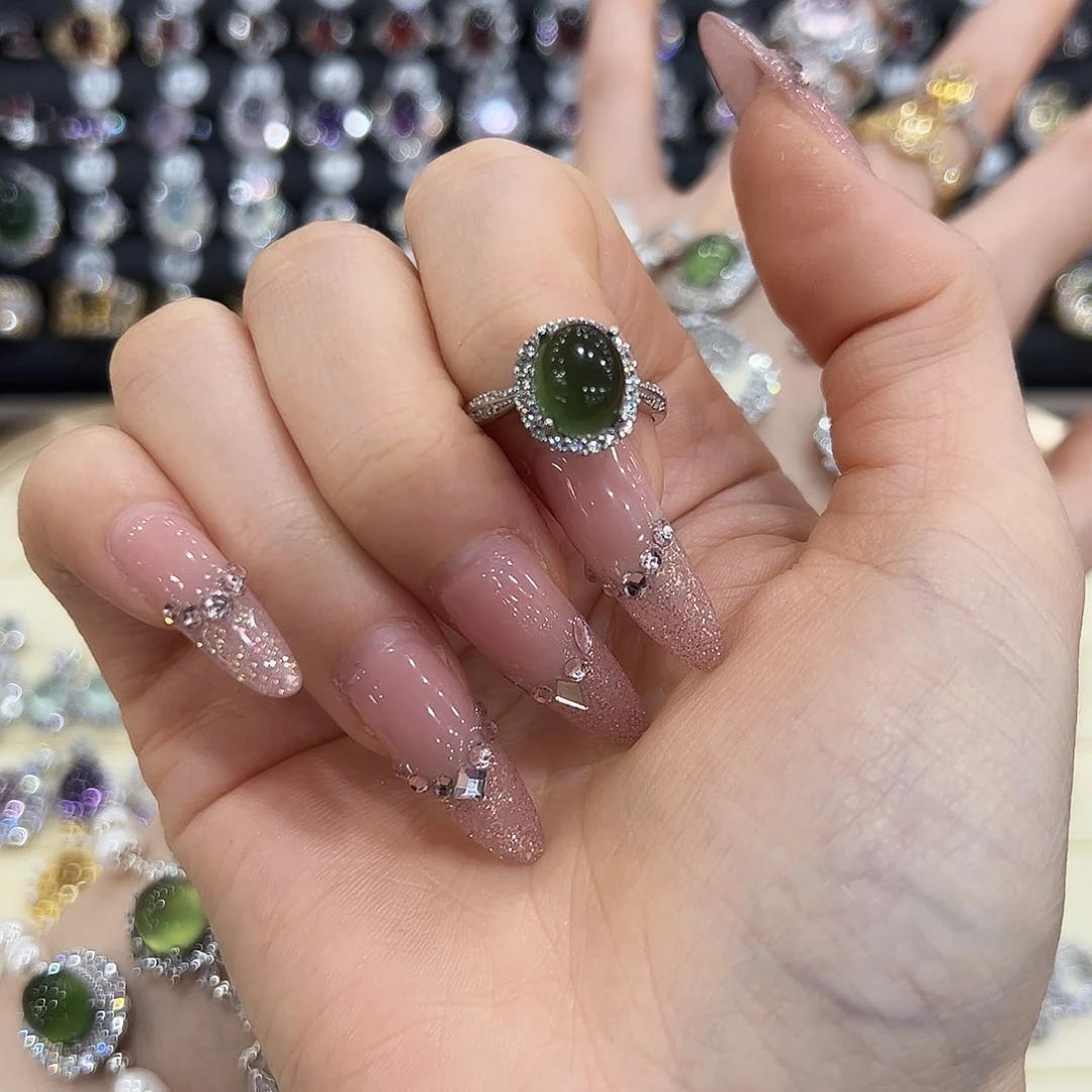 岫玉银S925镶嵌戒指?**羊