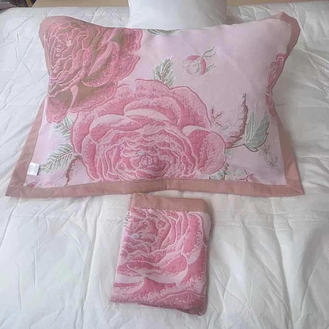 【蔷薇眠】52*78cm高密枕巾柔软高档透气（一对装）