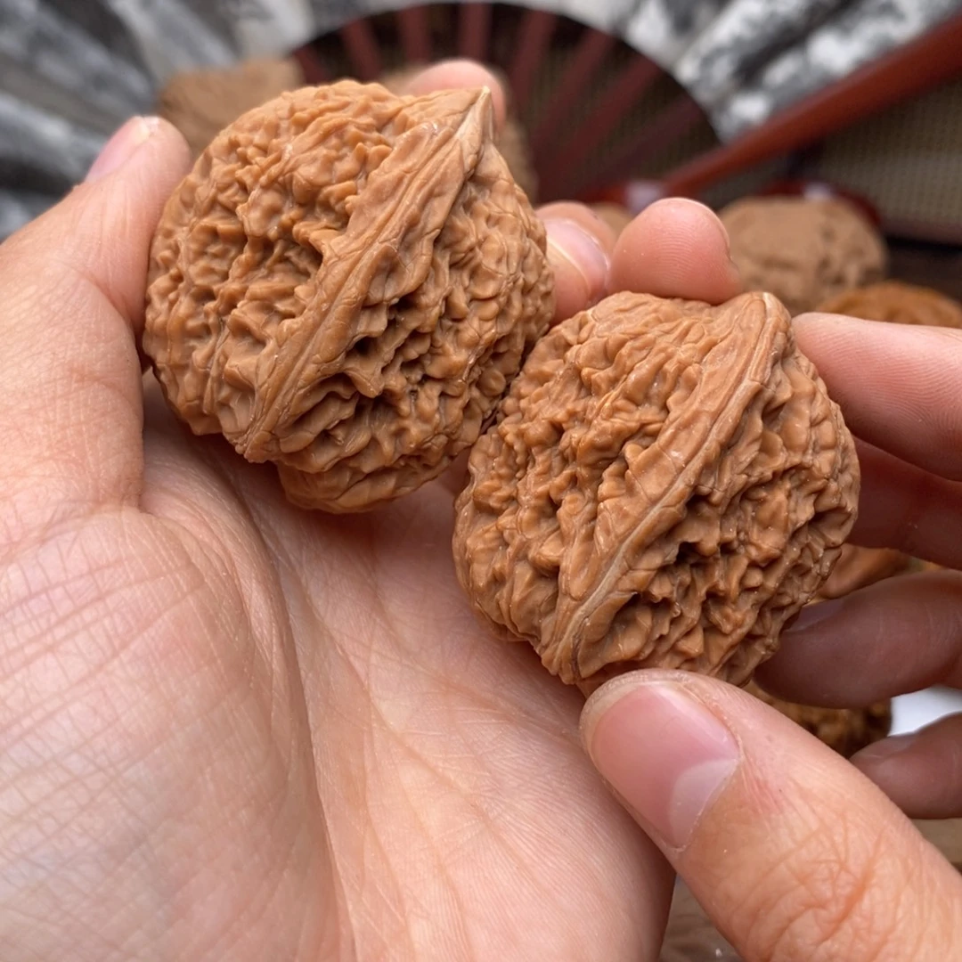 文玩核桃把件552号35全品蒜头