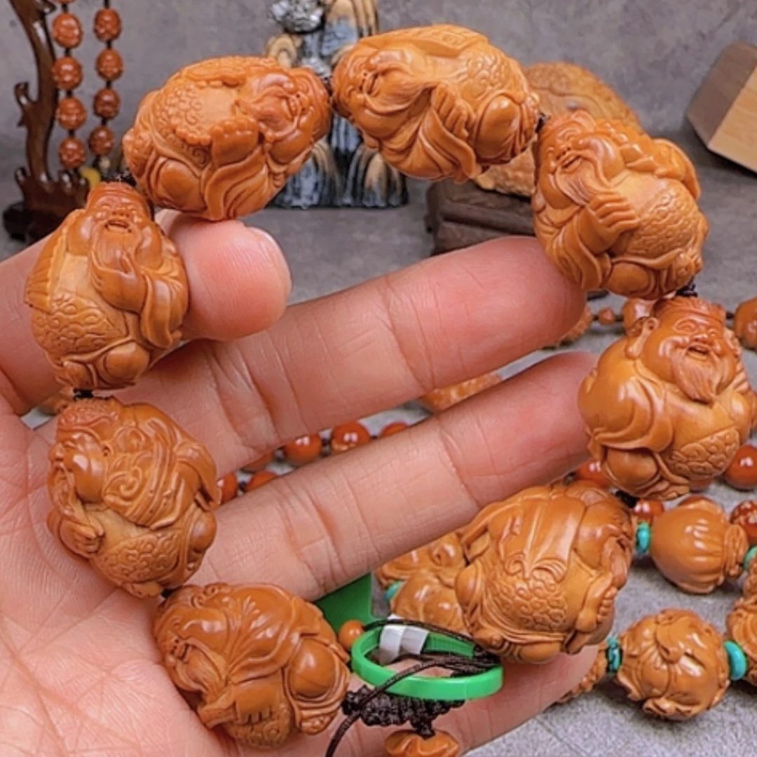 【闪购商品】手串橄榄核八宝财神