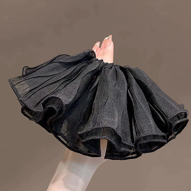 超大号褶皱发圈头绳女生大肠圈高级感头花百搭发饰猪大肠头绳发饰