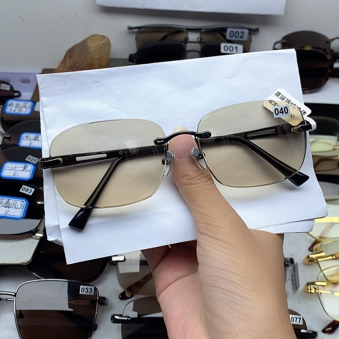 天然水晶水晶石头眼镜040k