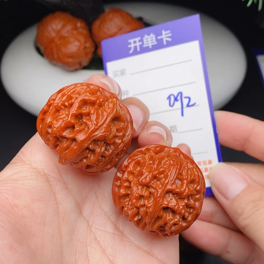 文玩核桃把件35苹果092