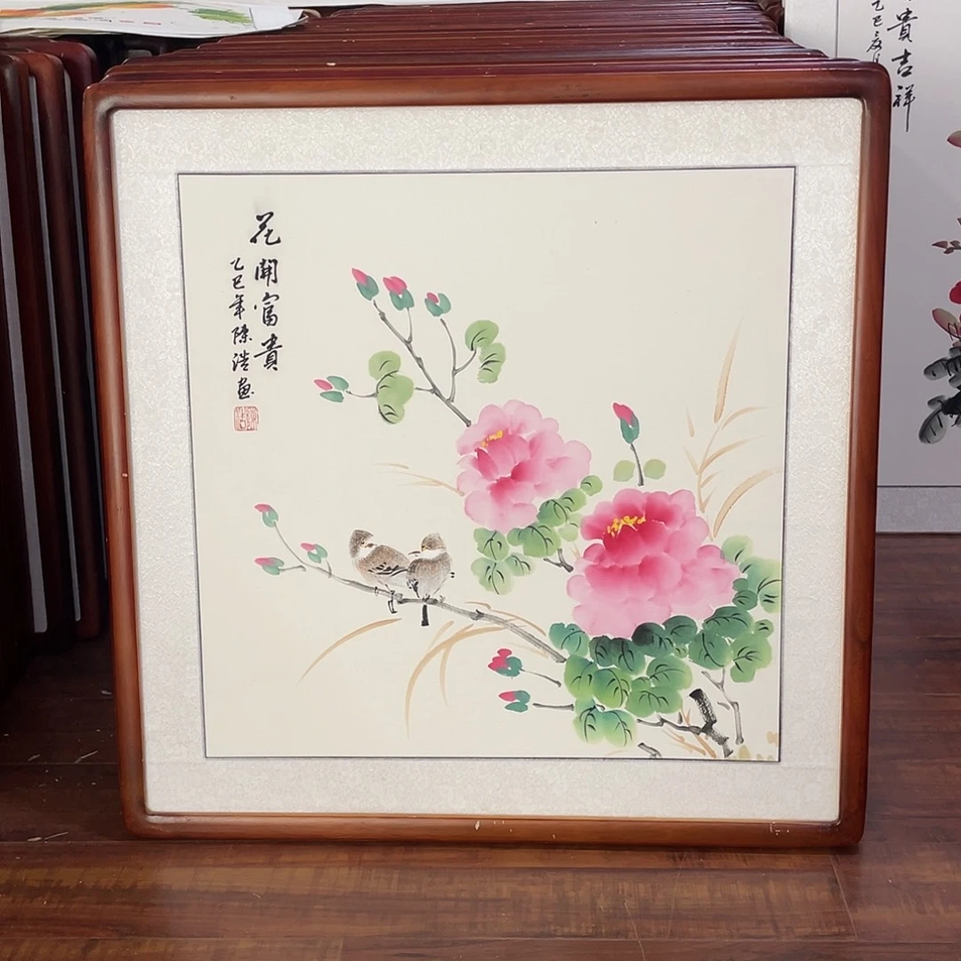 国画带框尺寸63*63厘米