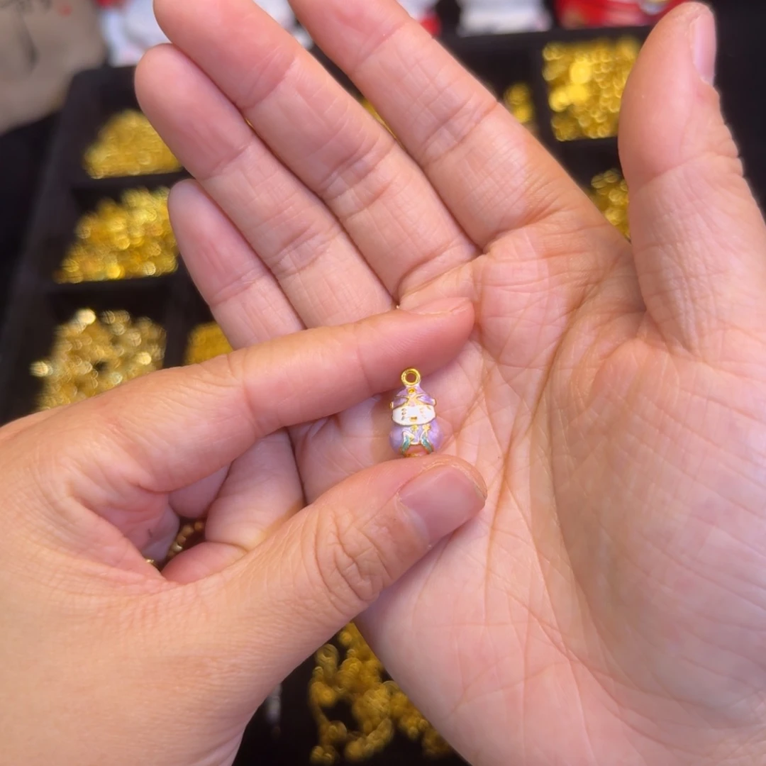 铜合金紫色财神1个